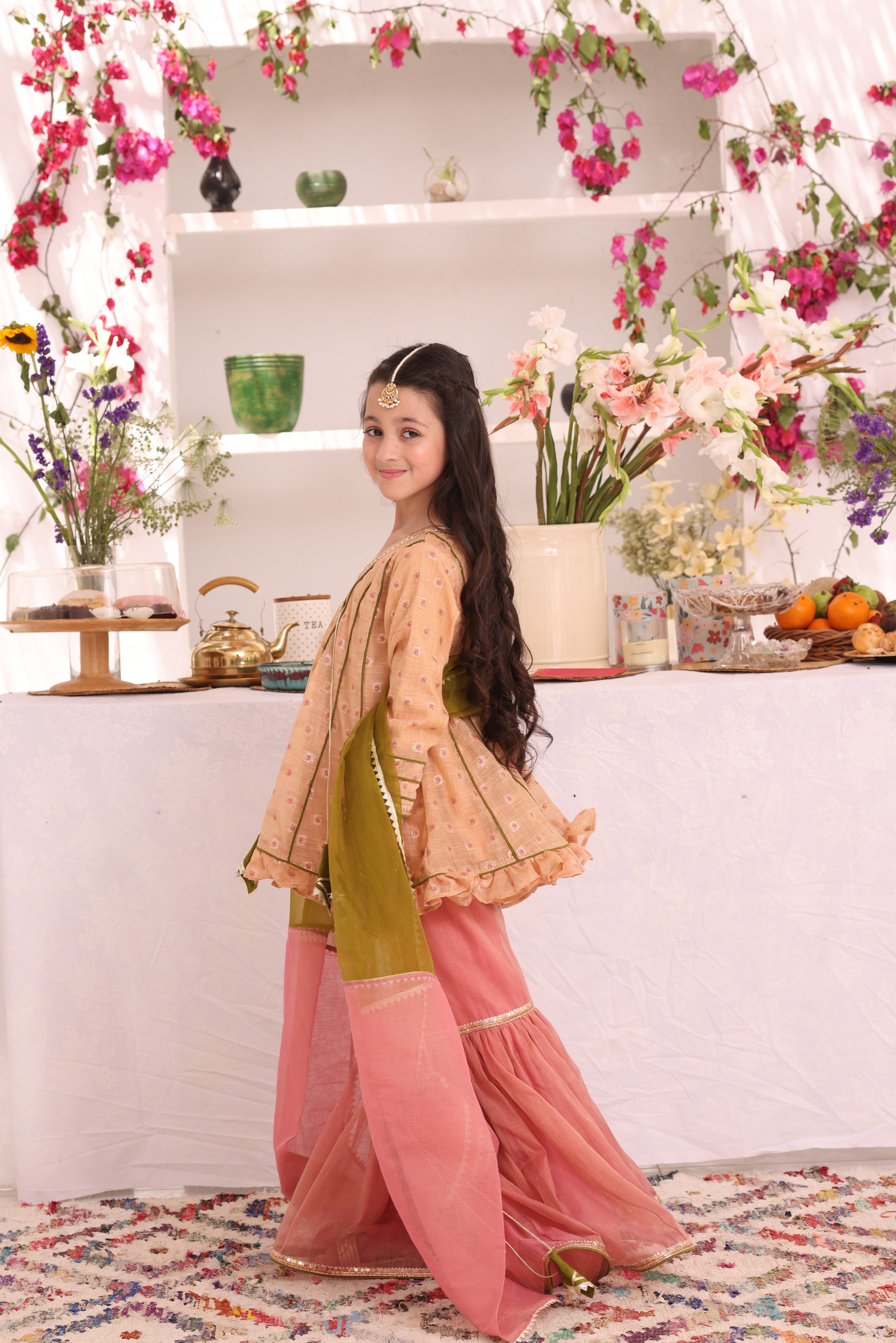 Cotton Lorex & Mesuri Gharara Suit | ZEB | G3283