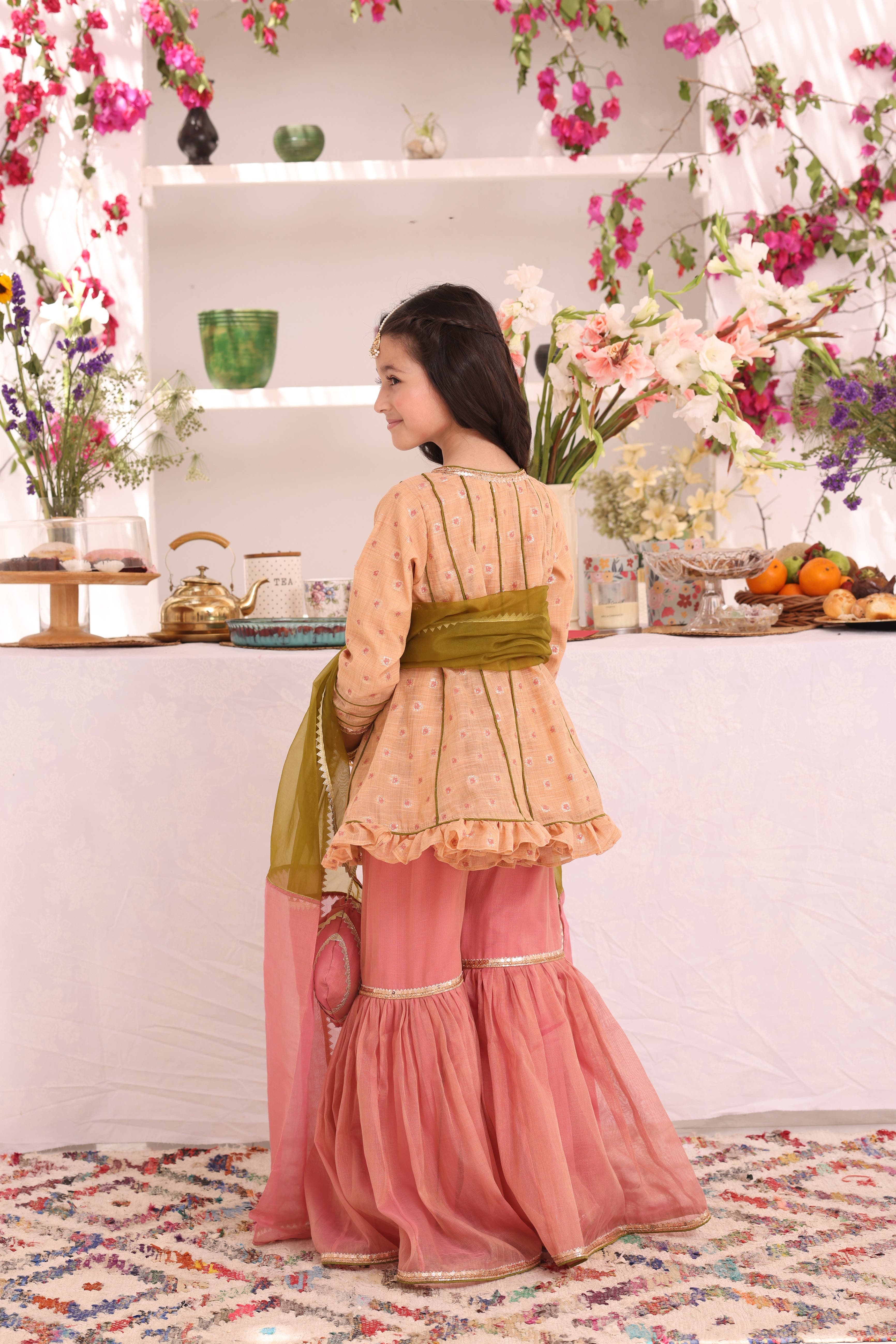 SANA'S cotton gharara suit Pakistan occasion wear