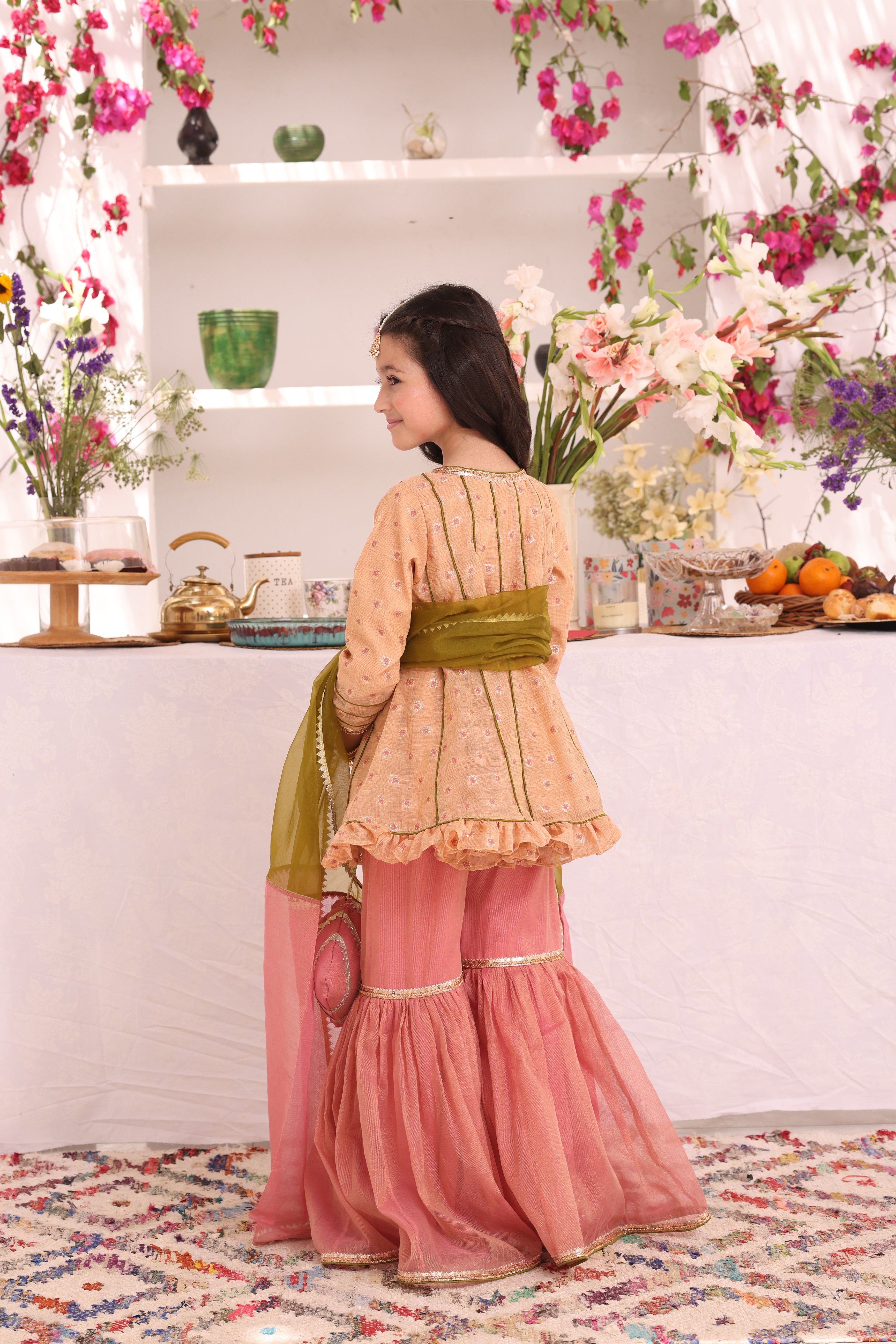 Cotton Lorex & Mesuri Gharara Suit | ZEB | G3283