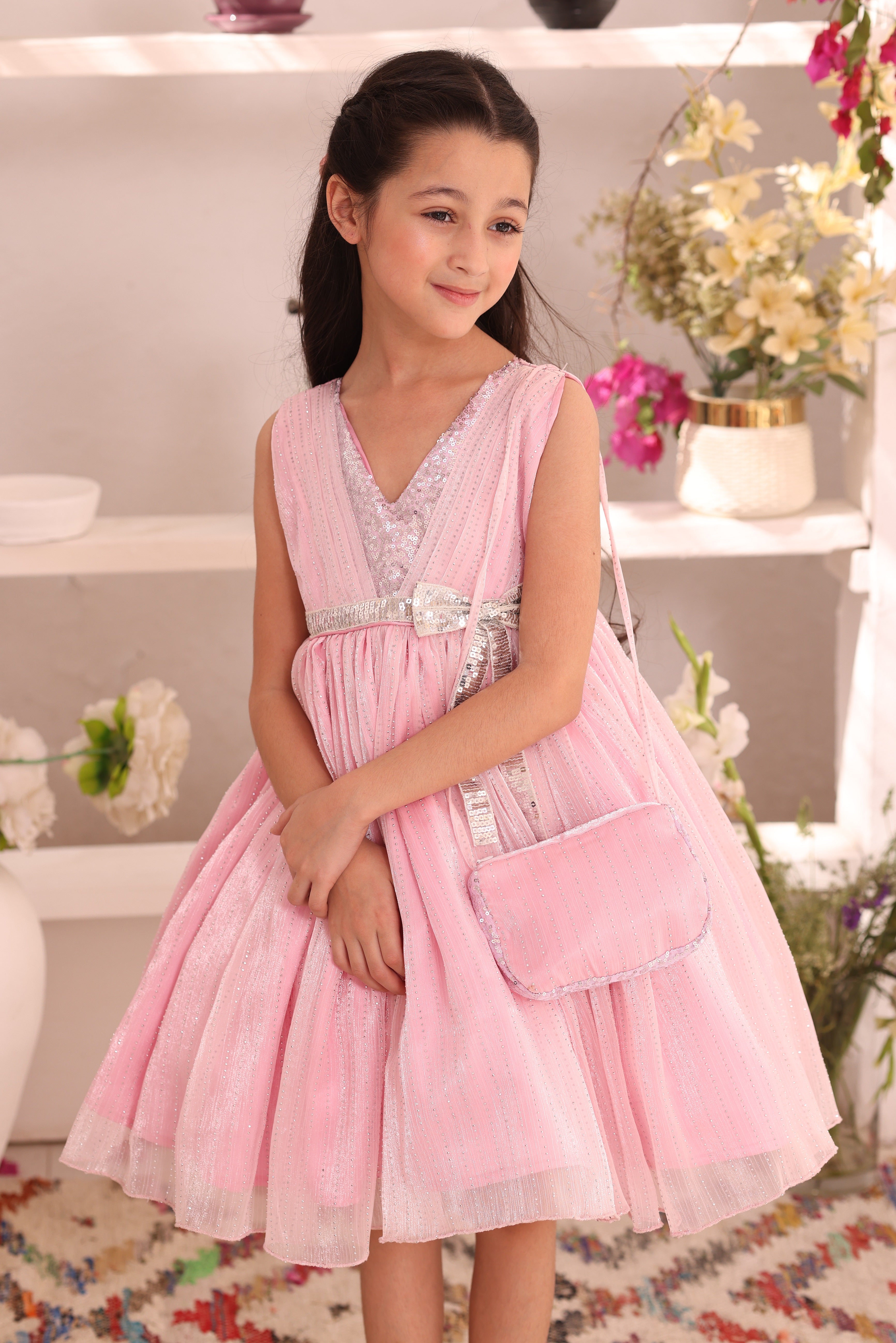 Embellished Lava Crinkle Frock | Eid Edit '26 | F2369