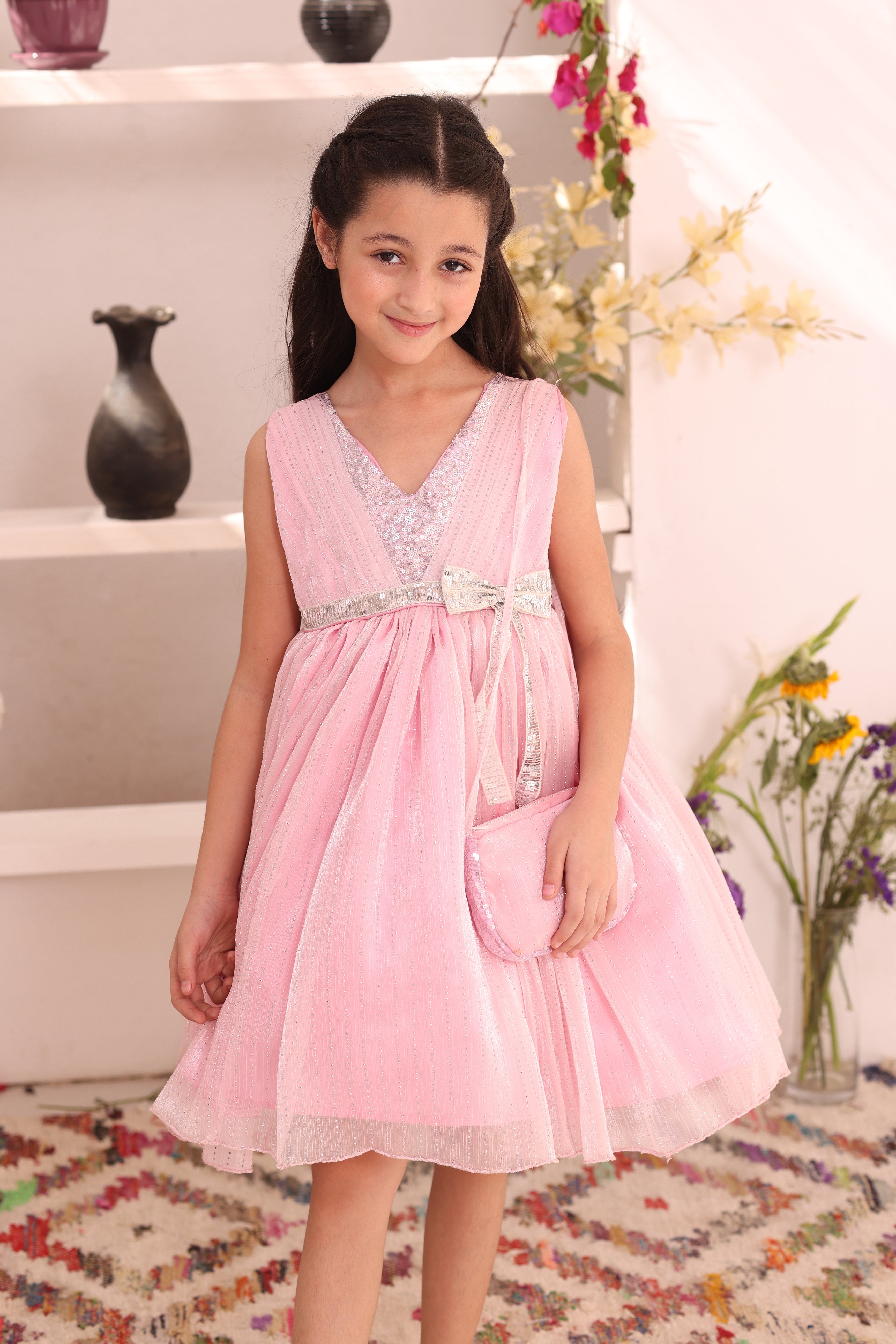 Embellished Lava Crinkle Frock | Eid Edit '26 | F2369