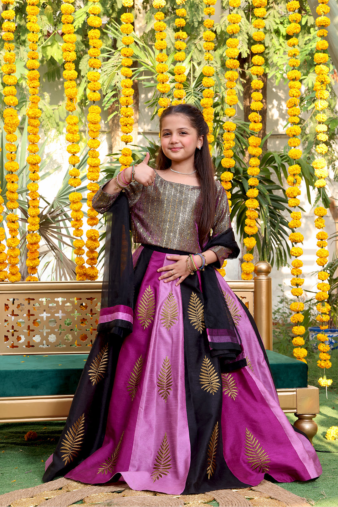 SANA'S raw silk lehenga Pakistan occasion wear