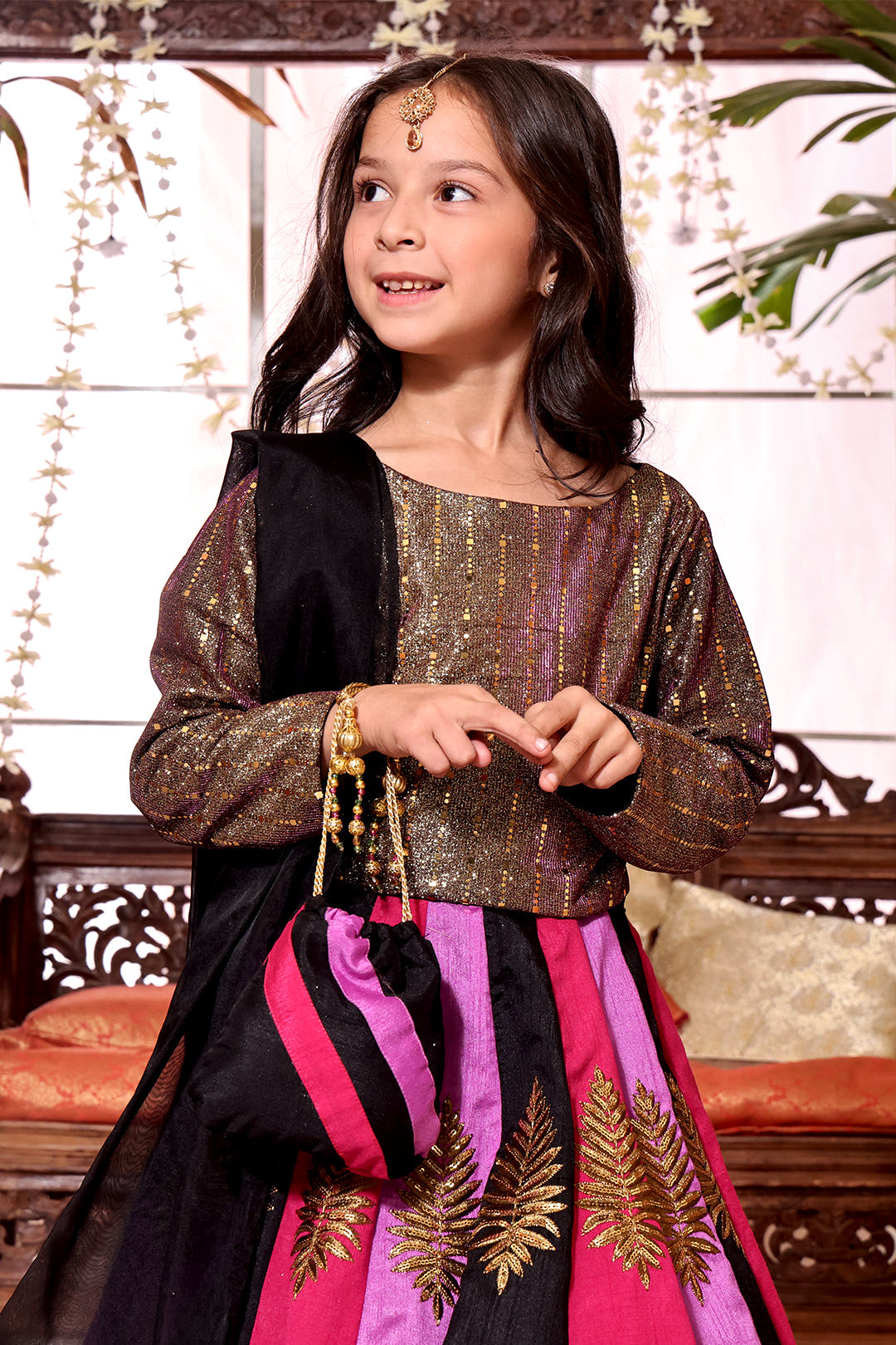 SANA'S raw silk lehenga Pakistan occasion wear