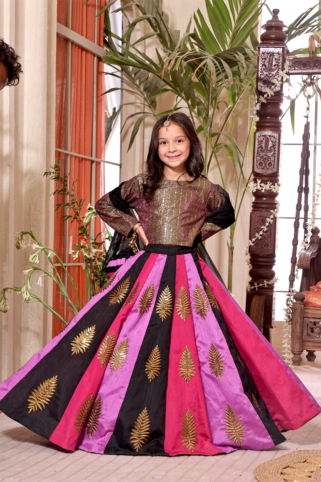 SANA'S raw silk lehenga Pakistan occasion wear