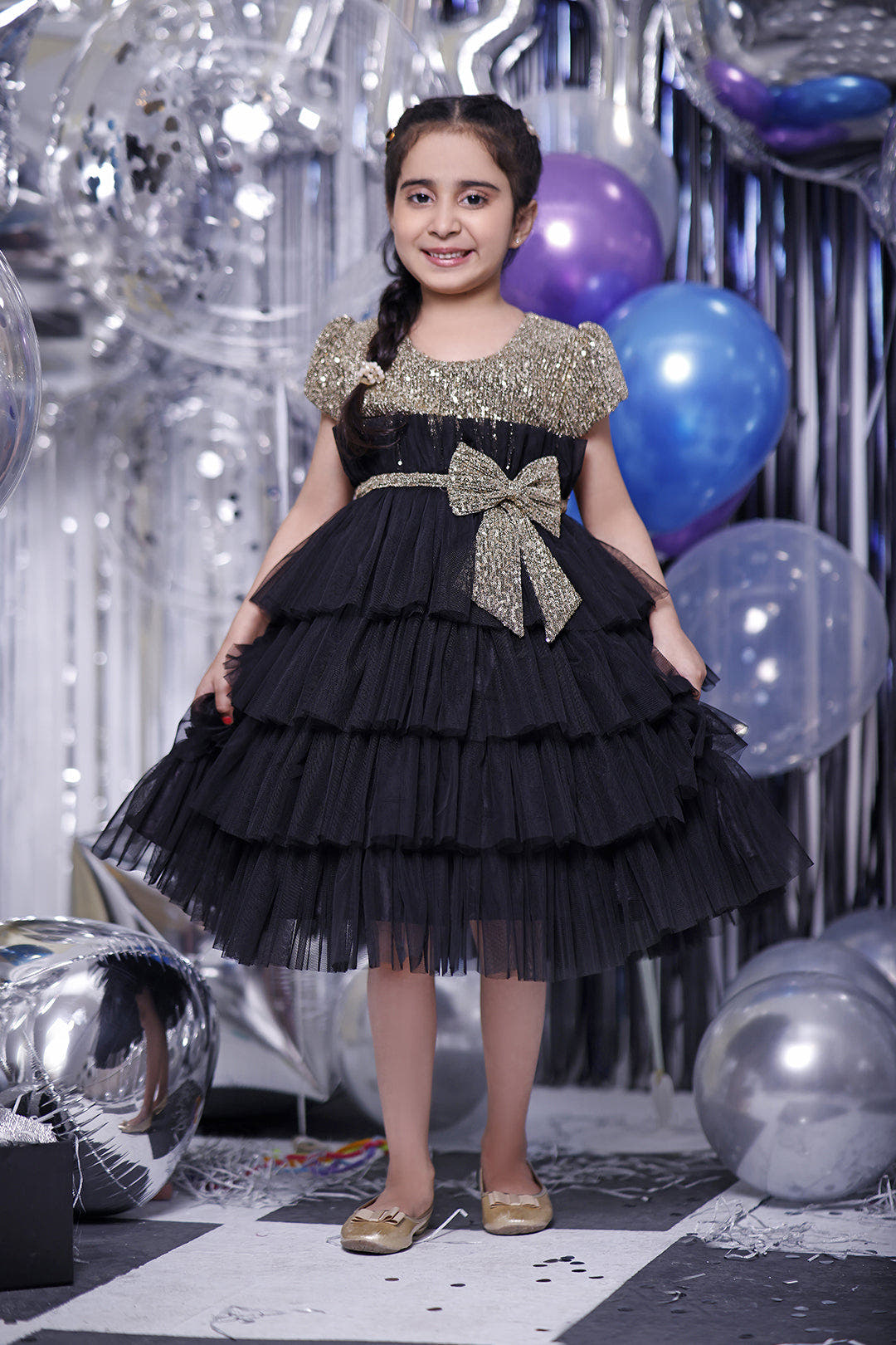 SANA'S net frock Pakistan party wear