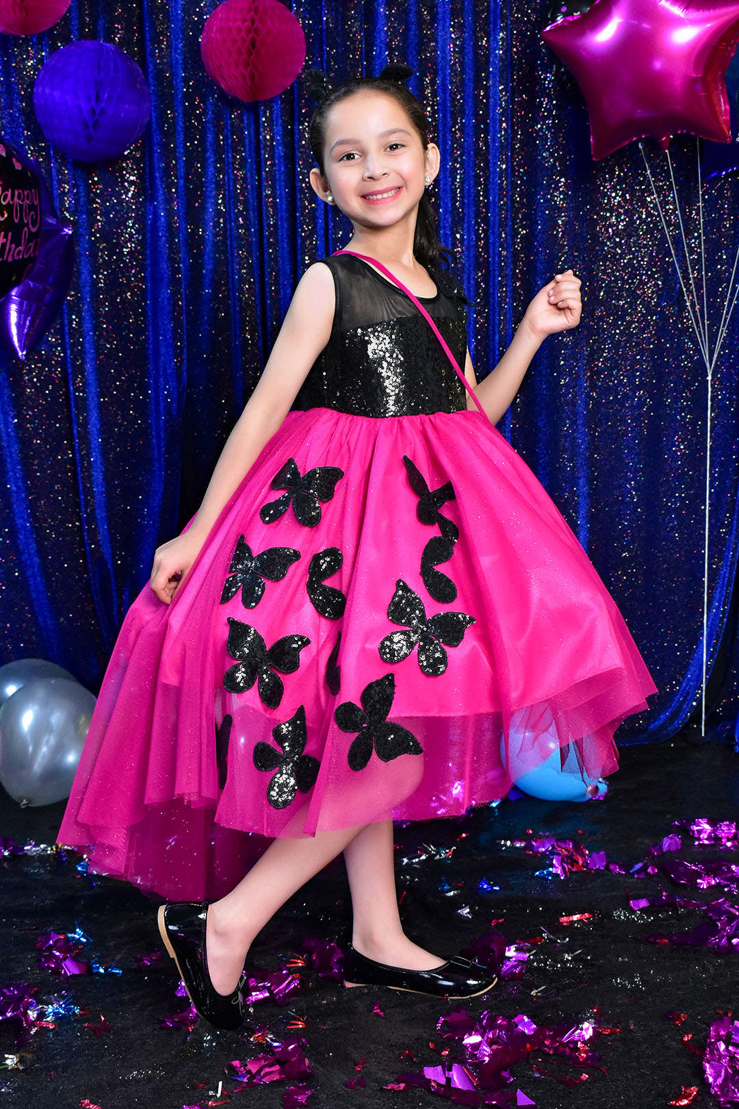 SANA'S net frock Pakistan party wear