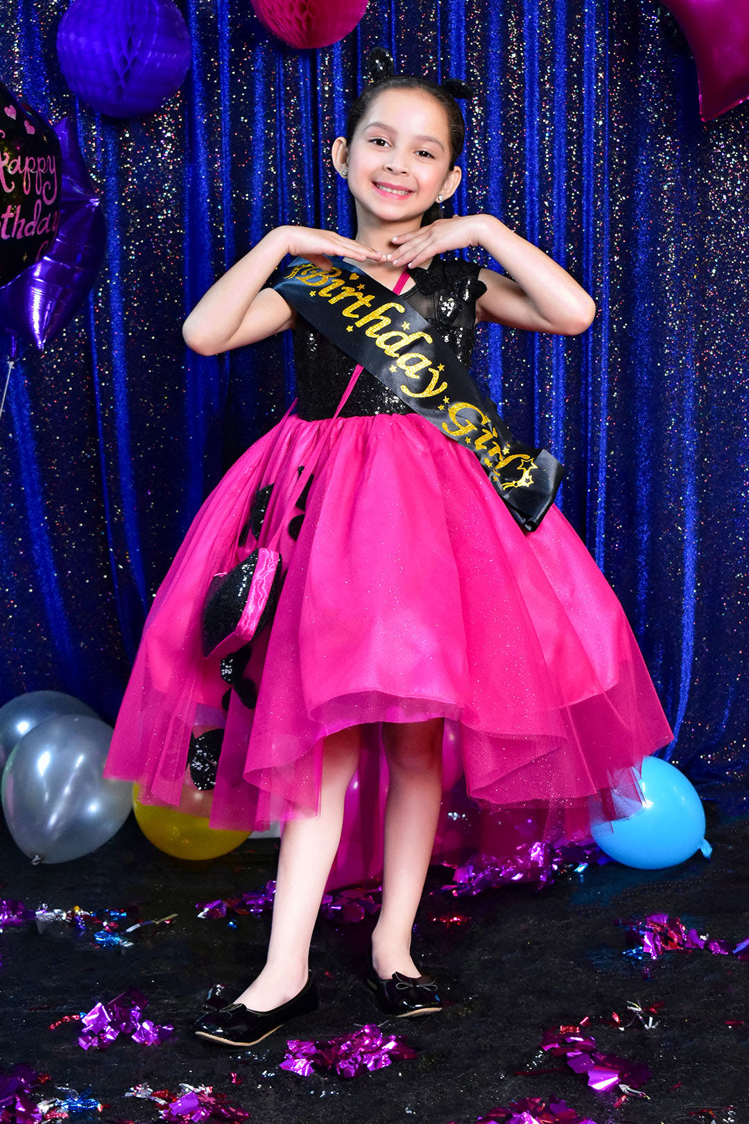 SANA'S net frock Pakistan party wear