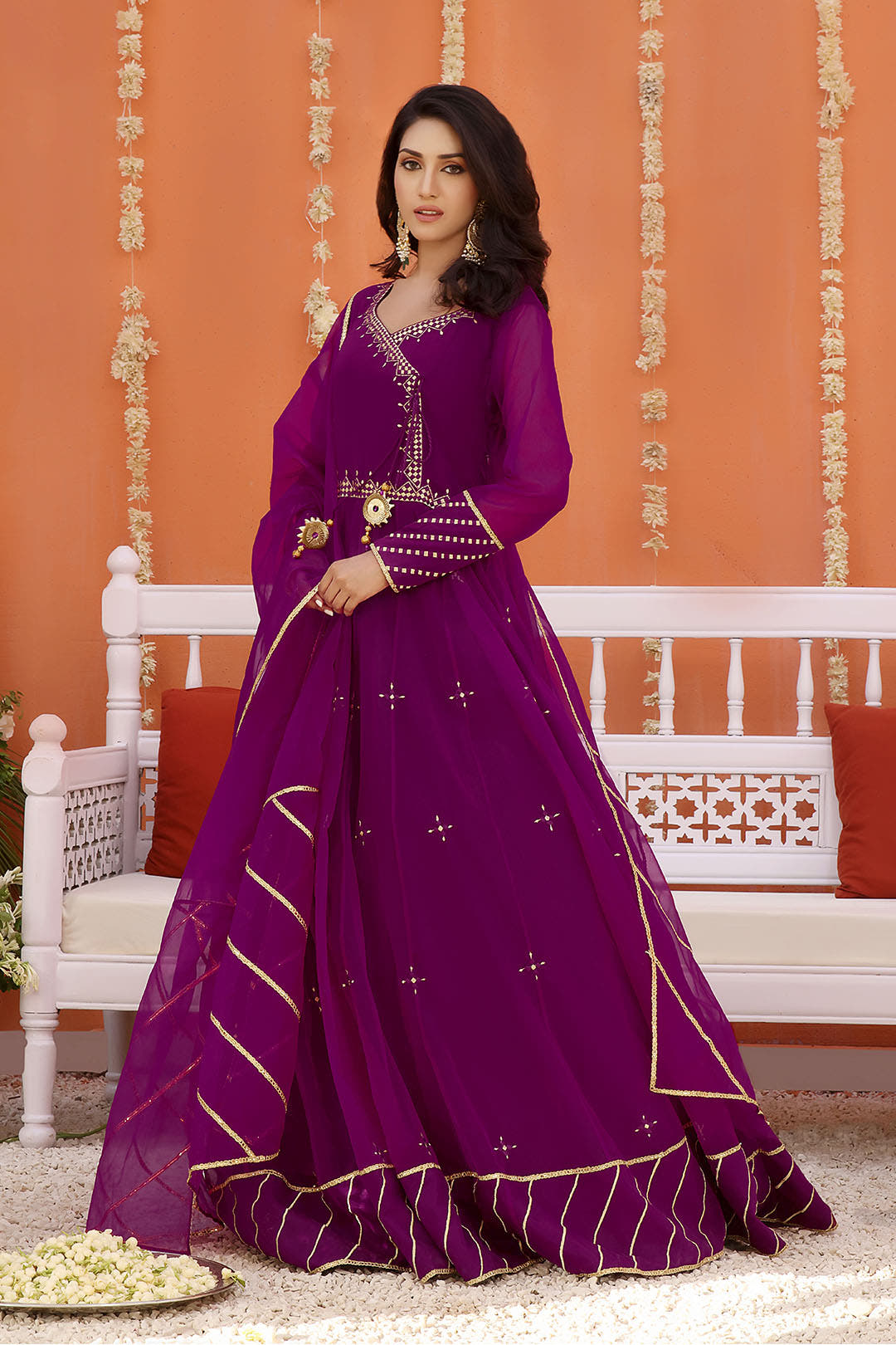 SANA'S maxi dress Pakistan occasion wear