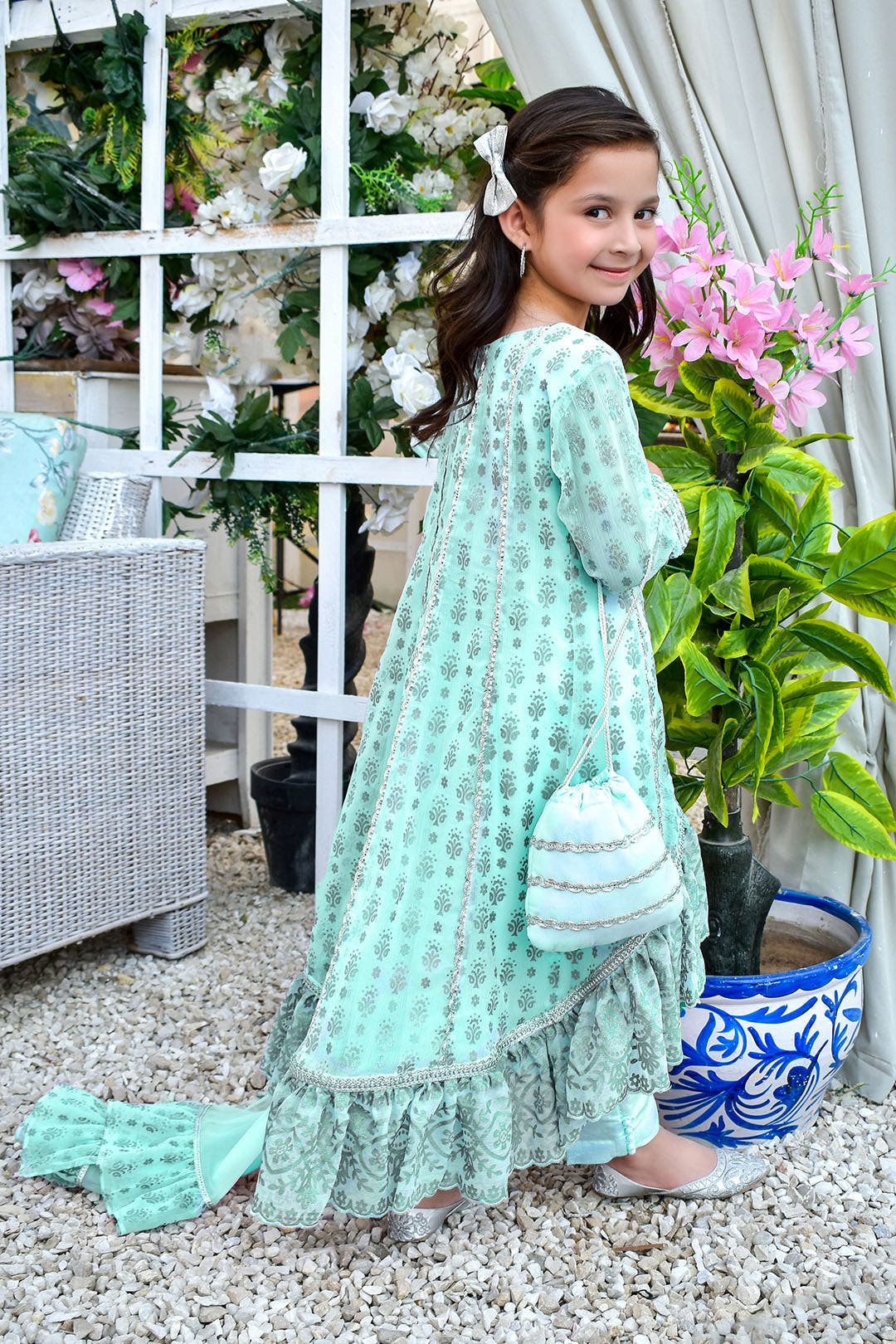 SANA'S printed chiffon suit Pakistan occasion wear