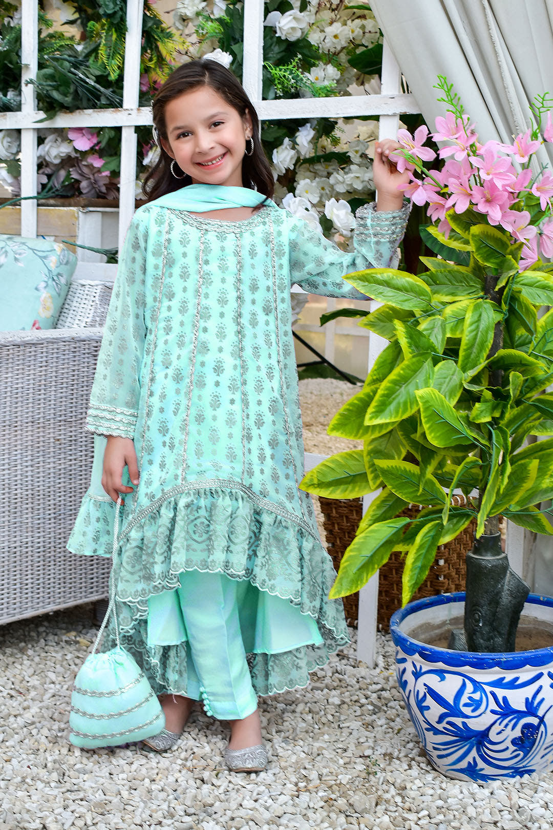 SANA'S printed chiffon suit Pakistan occasion wear