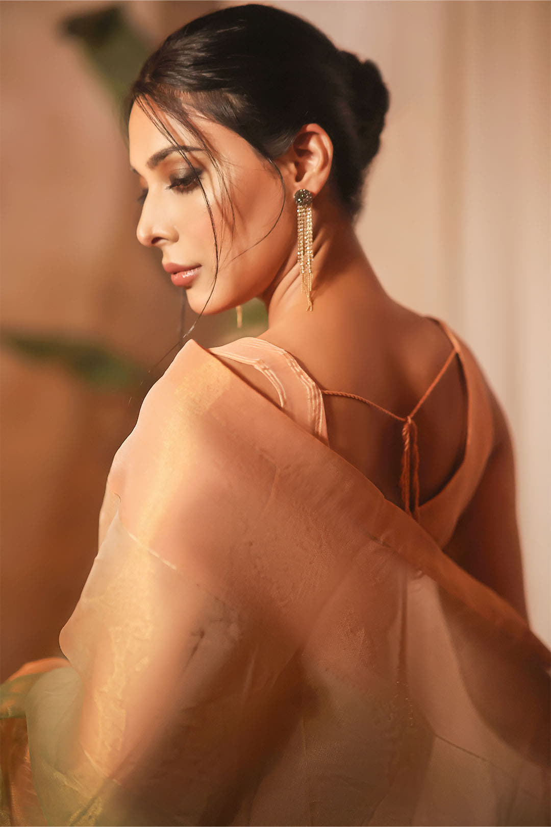 SANA'S organza saree Pakistan occasion wear