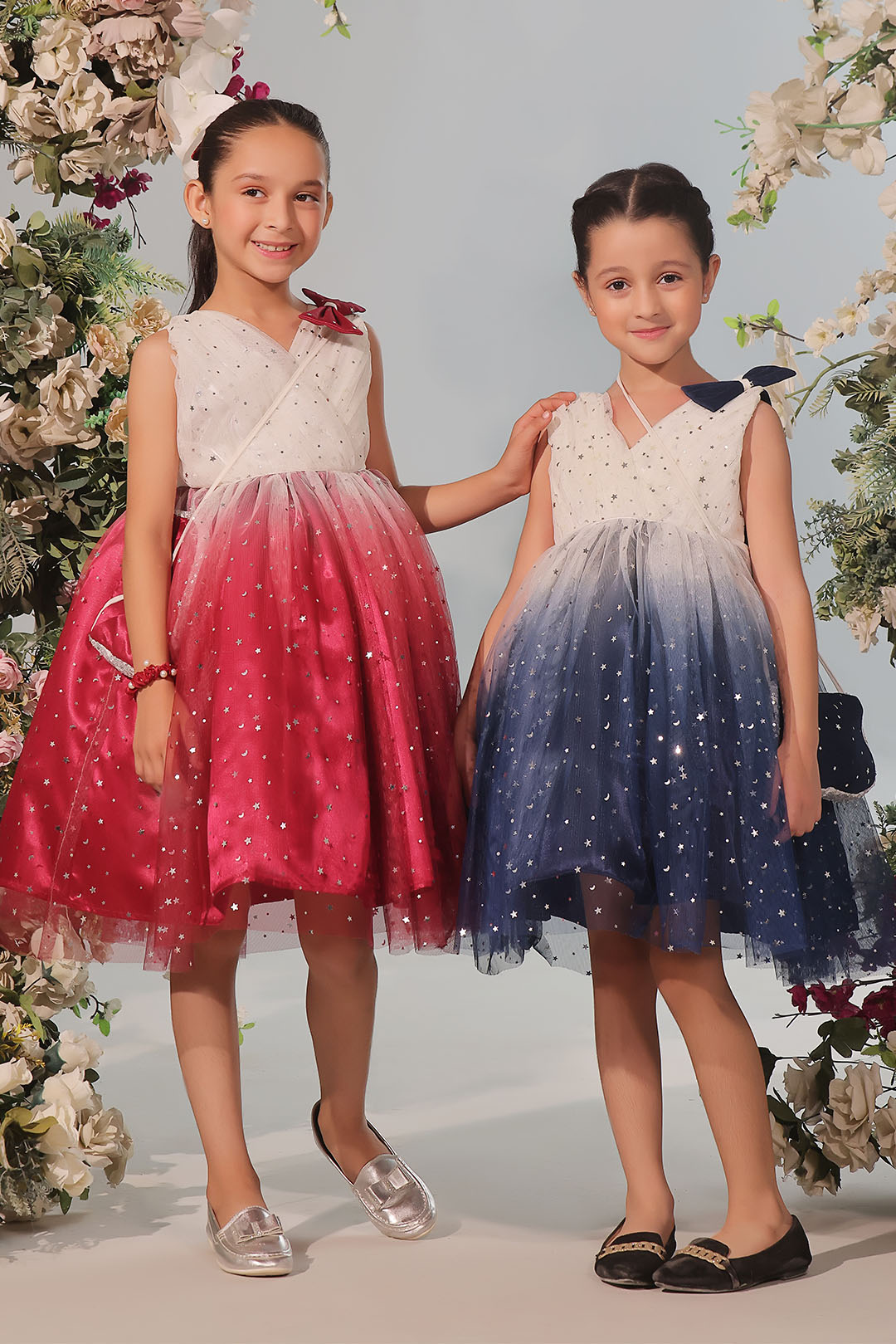 SANA'S net frock Pakistan Eid