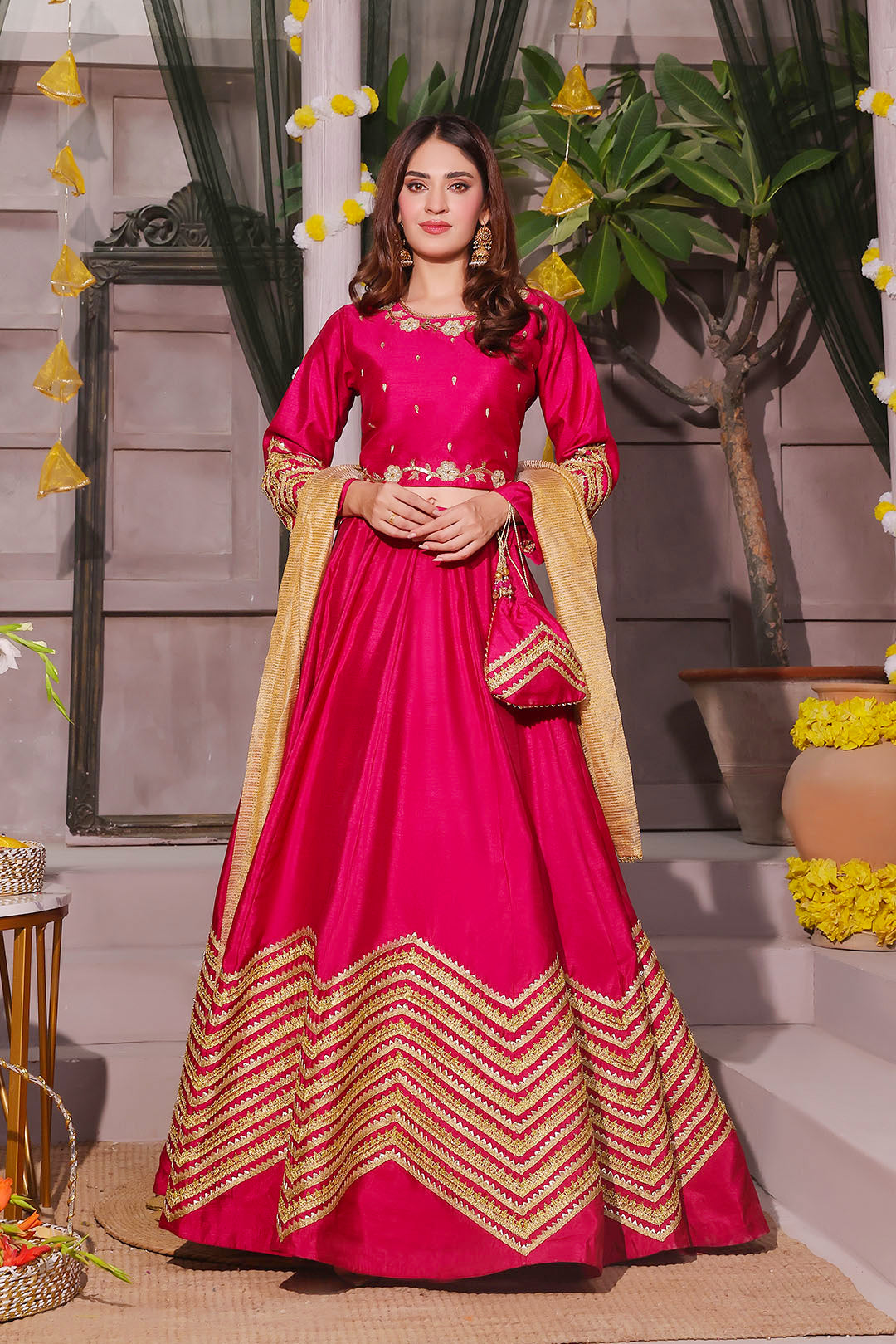 Handwork Embroidered Lehenga Choli | SHENDI | L123195