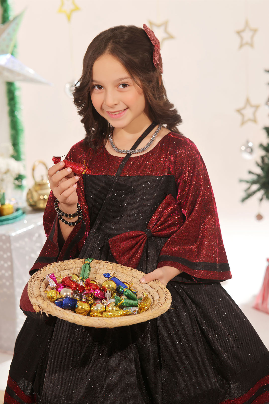 Moonlight Contrasting Frock | Winter Festive | F2351