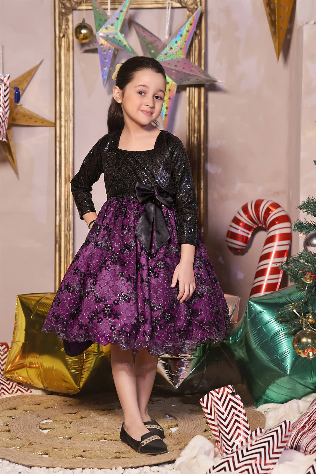SANA'S net frock Pakistan Eid