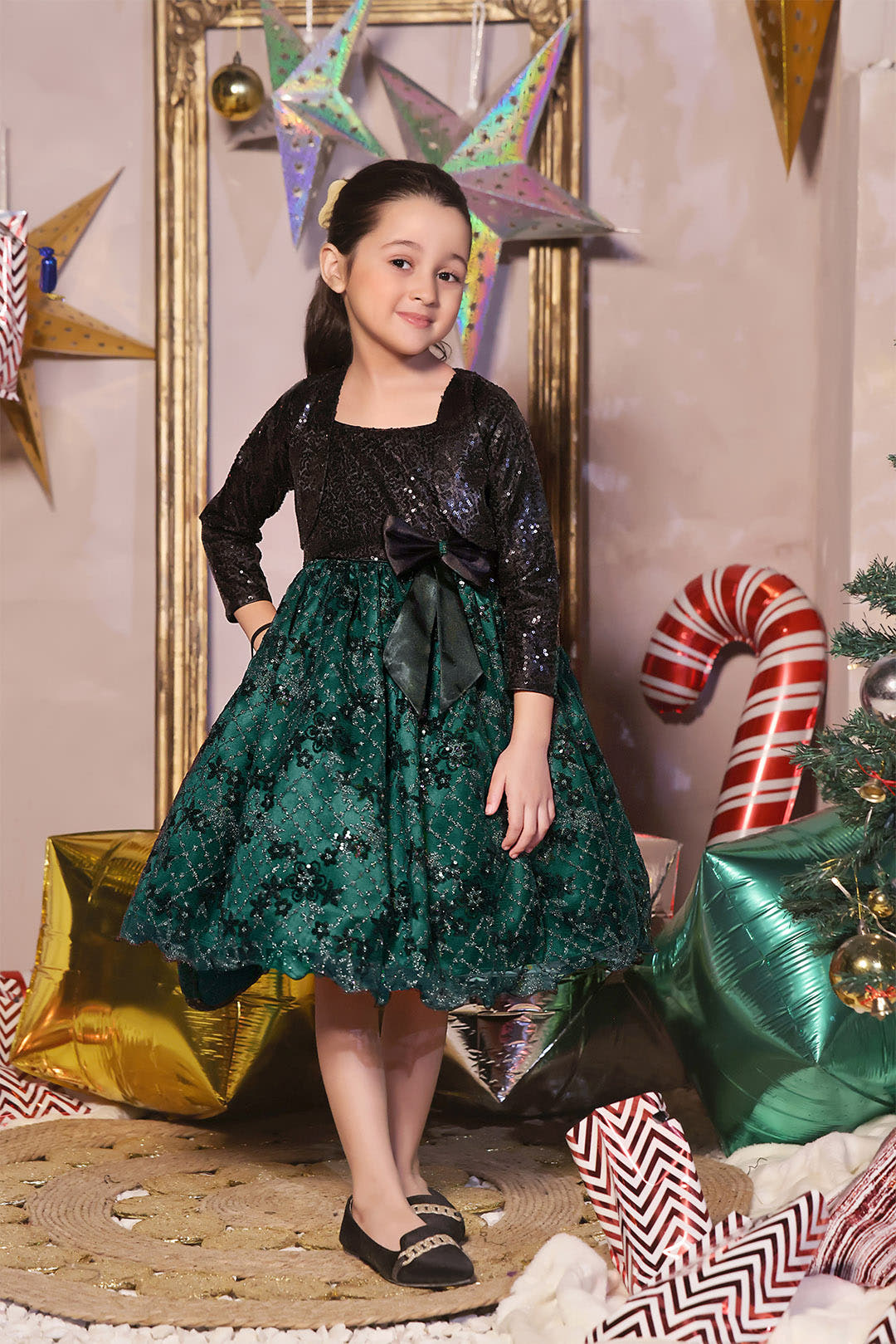 SANA'S net frock Pakistan Eid