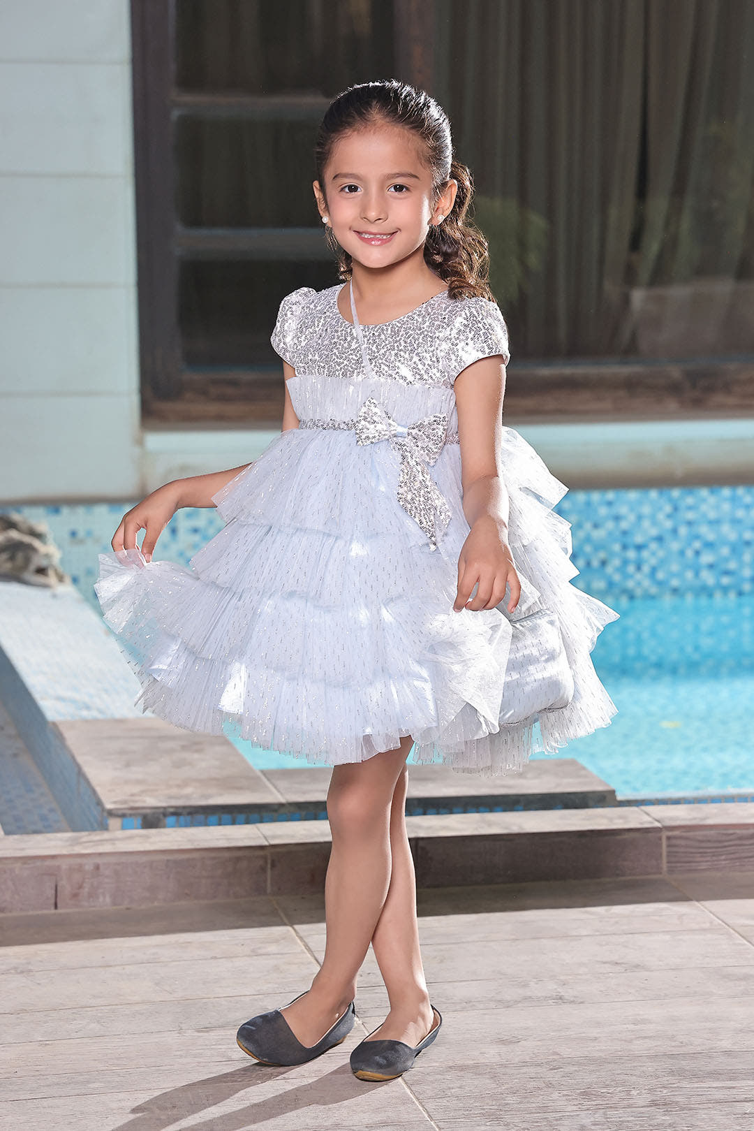SANA'S net frock Pakistan occasion wear