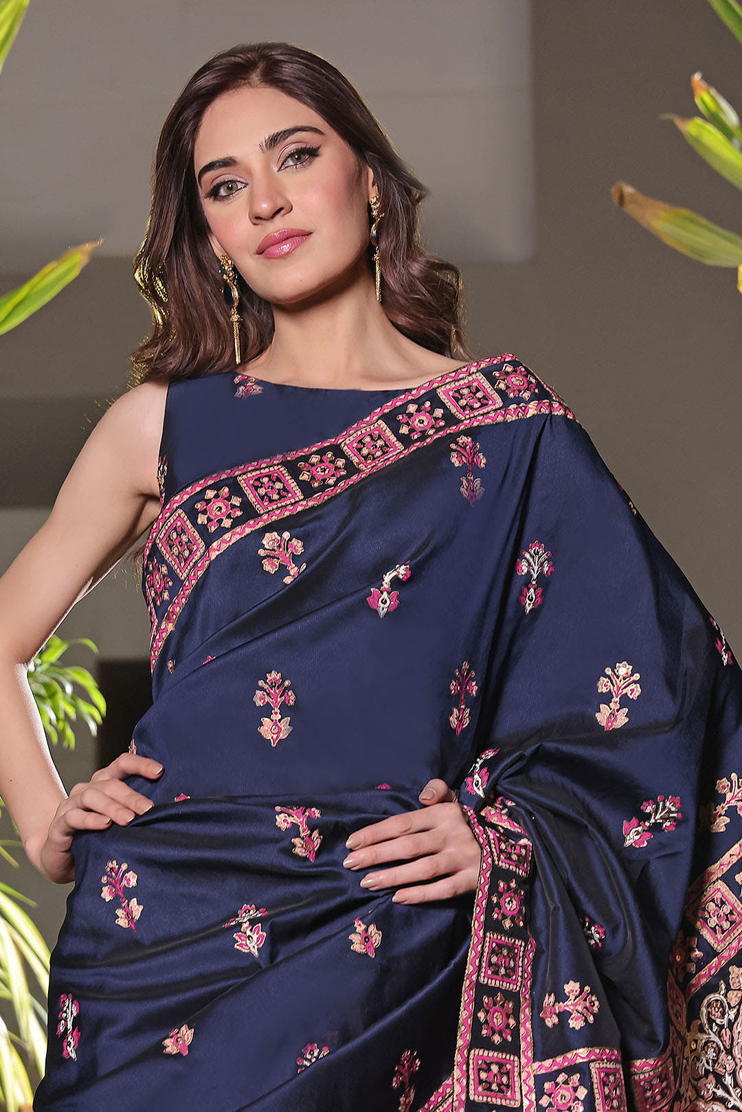 SANA'S printed saree Pakistan occasion wear