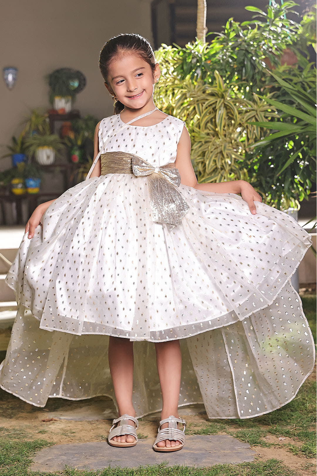 SANA'S organza frock Pakistan Eid