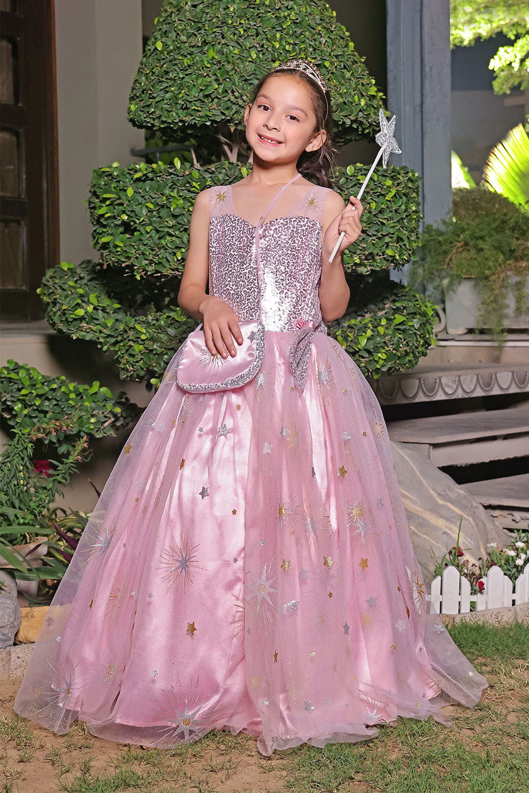 SANA'S net maxi dress Pakistan occasion wear