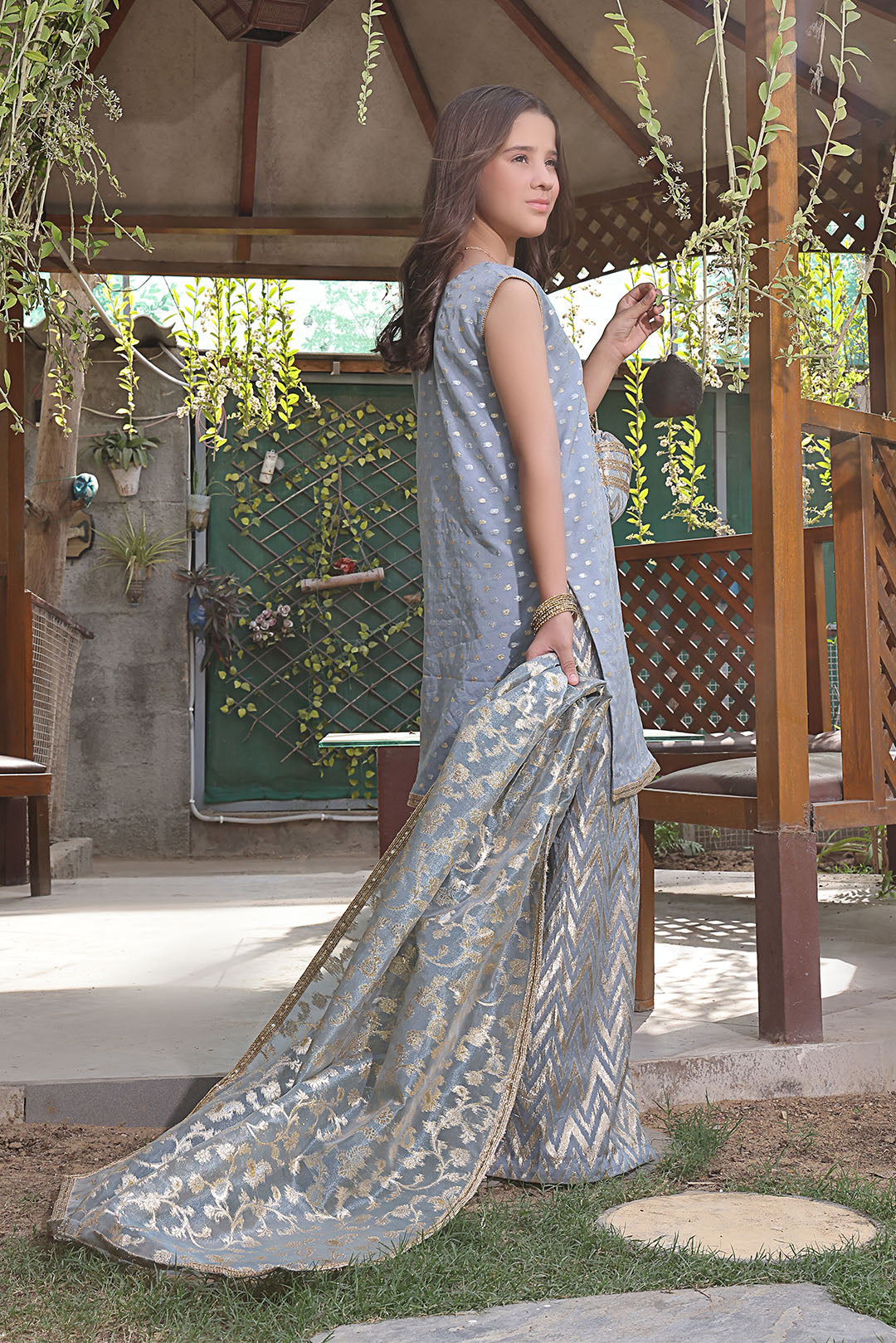 Organza Lorex Plazo Suit | New Arrivals | P3224