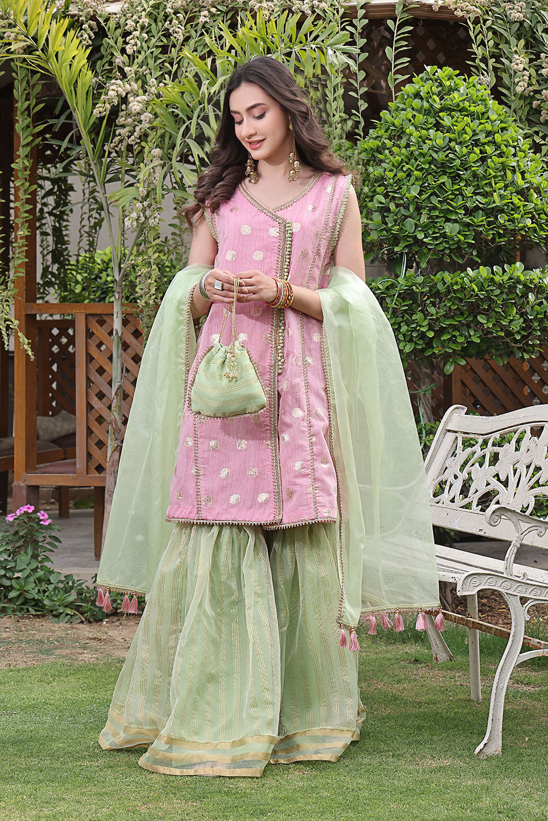 SANA'S gharara suit Pakistan Eid