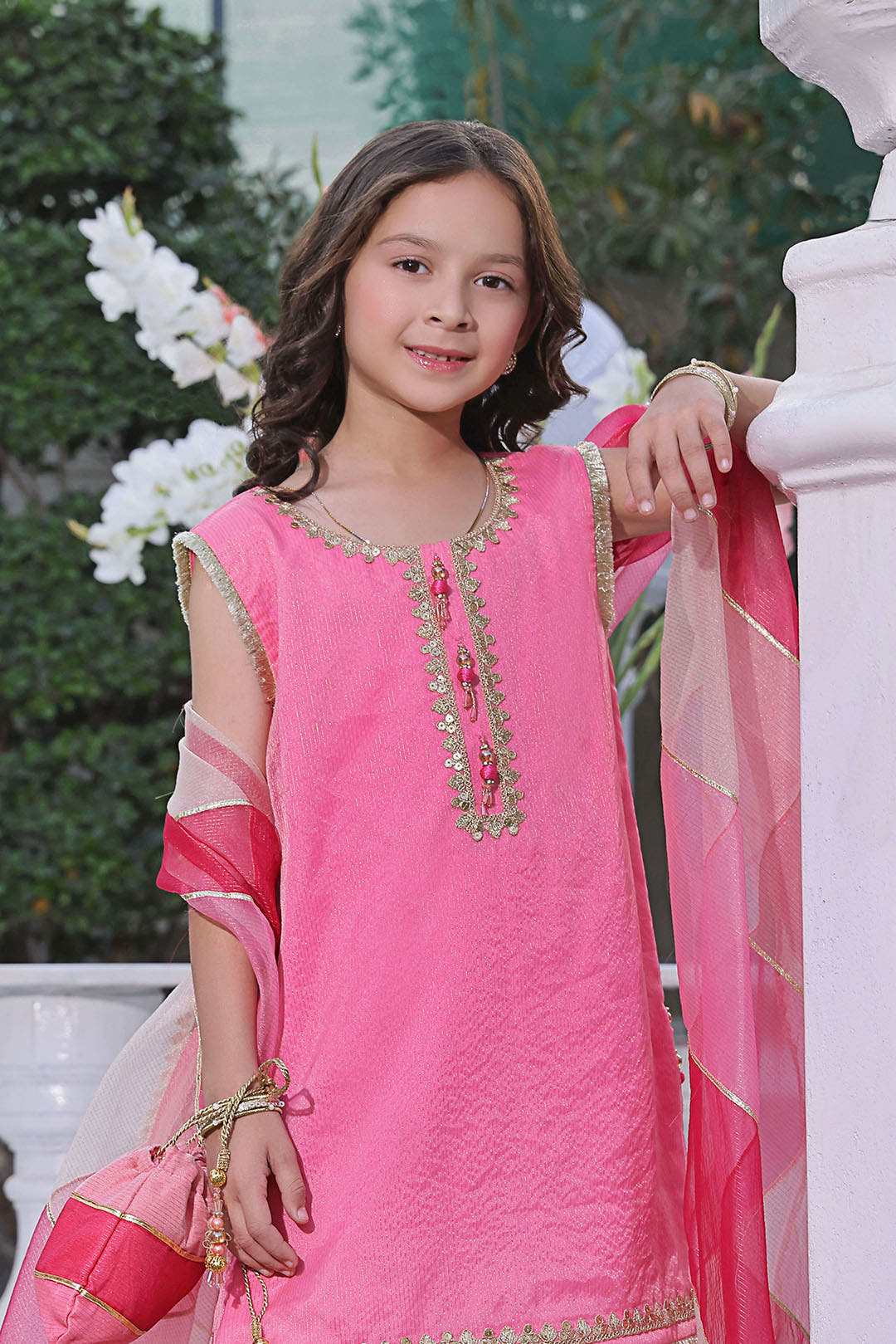 SANA'S zari organza gharara suit Pakistan occasion wear