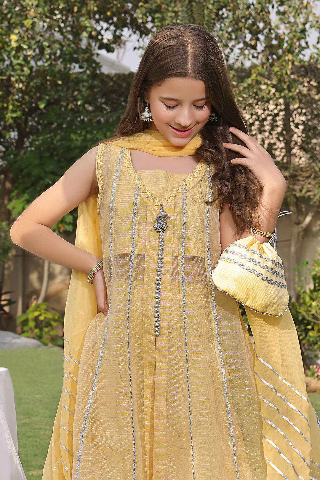 SANA'S zari organza suit Pakistan occasion wear