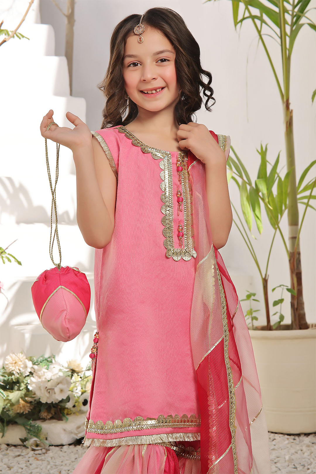 SANA'S zari organza gharara suit Pakistan occasion wear
