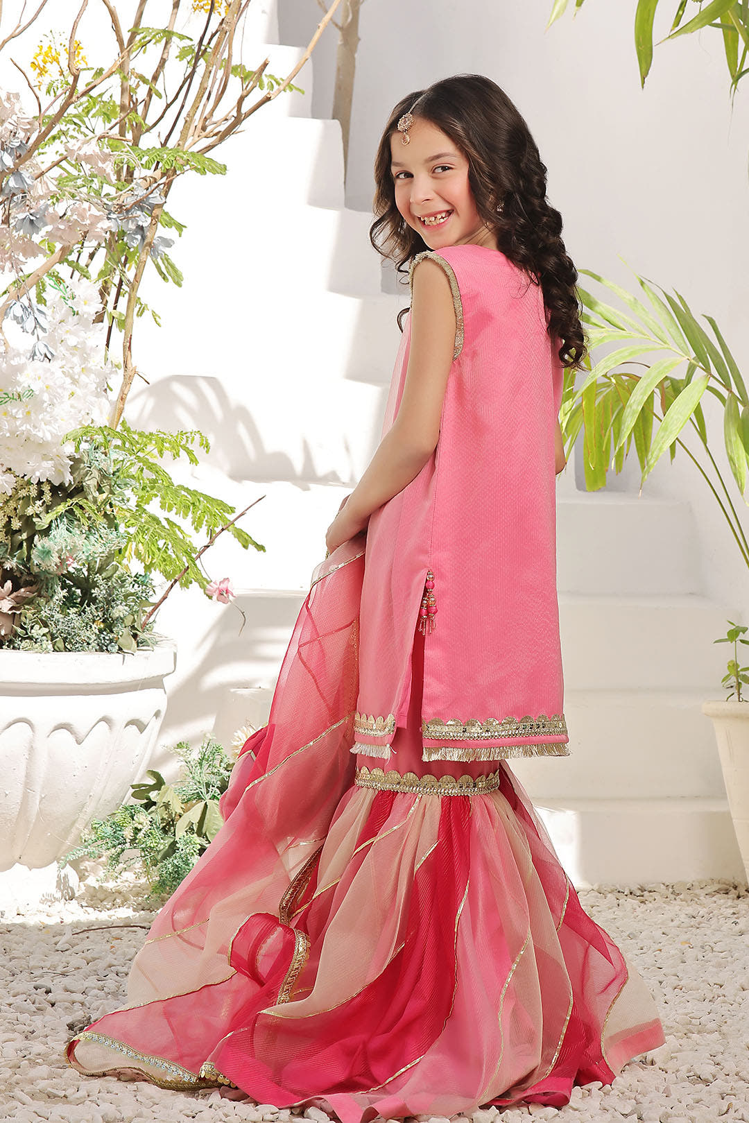 SANA'S zari organza gharara suit Pakistan occasion wear