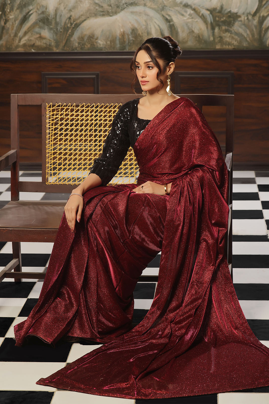 Moonlight and Sequins Saree | SHENDI | SR202386