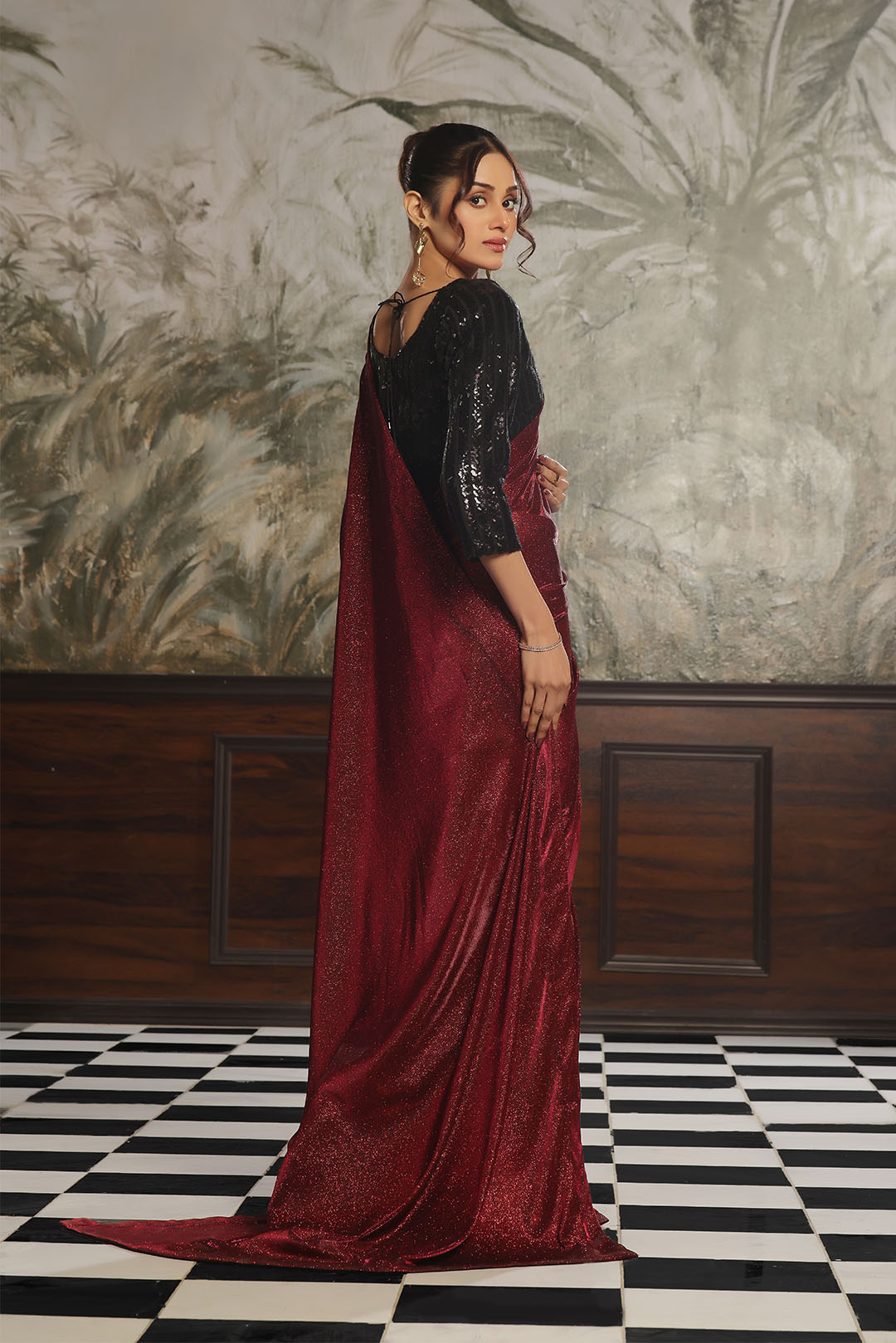 SANA'S moonlight saree Pakistan occasion wear