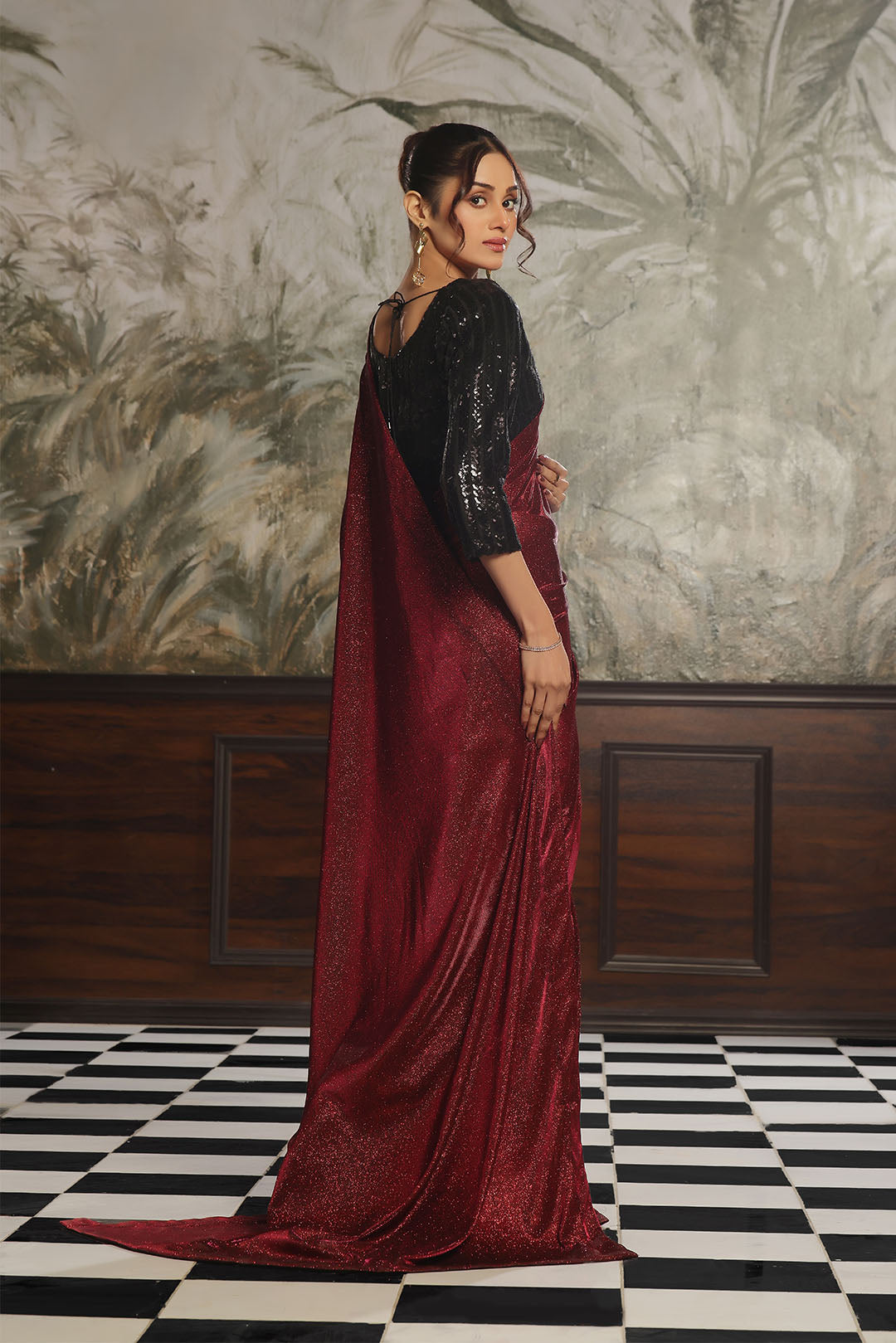 Moonlight and Sequins Saree | SHENDI | SR202386