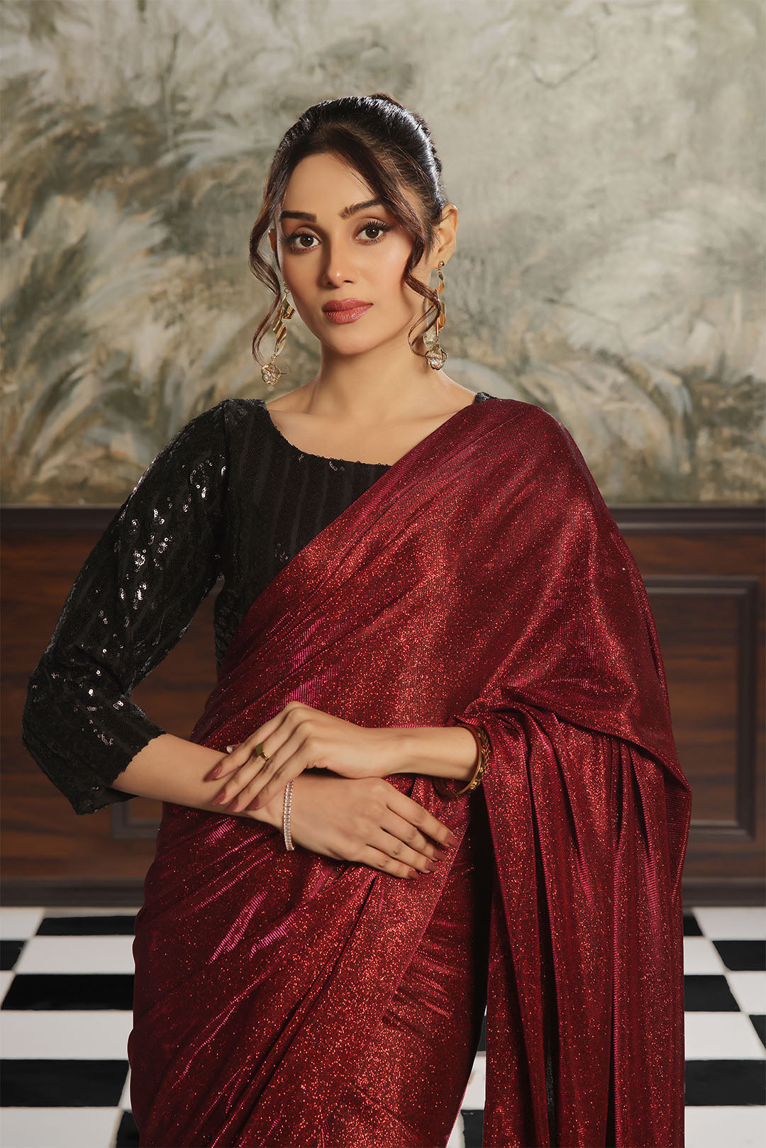 Moonlight and Sequins Saree | SHENDI | SR202386