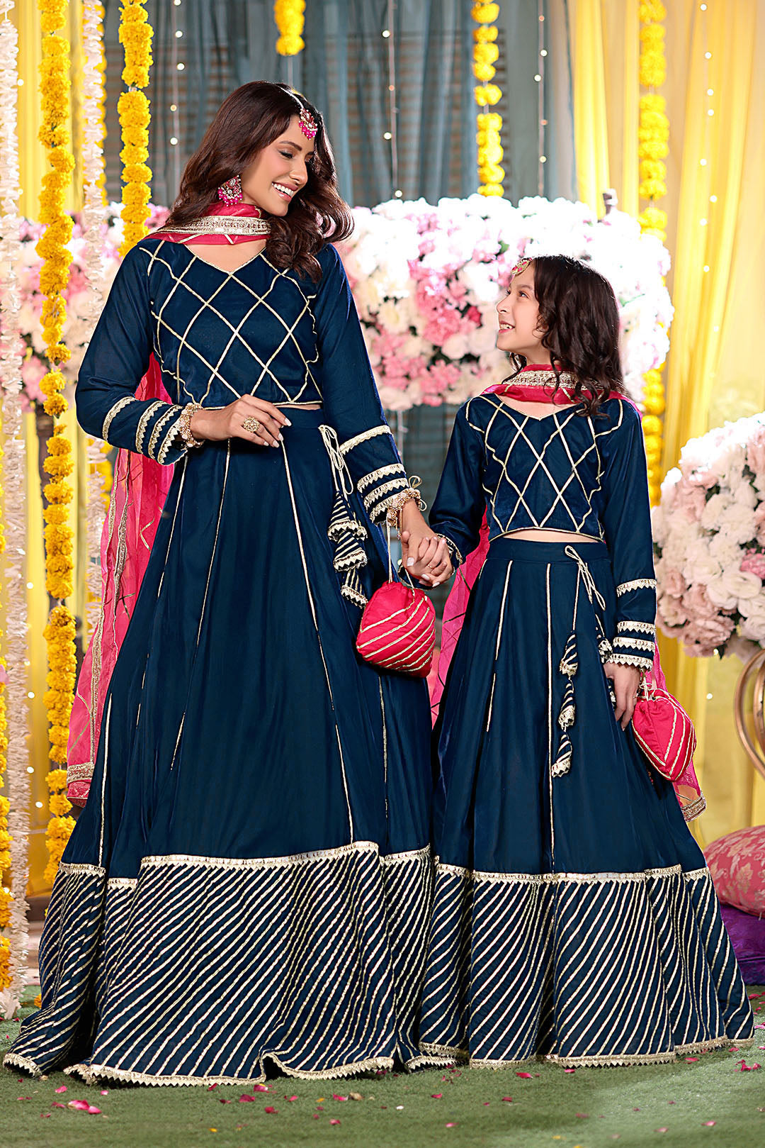 Gotta Work Velvet Lehenga Choli | SHENDI | L3278