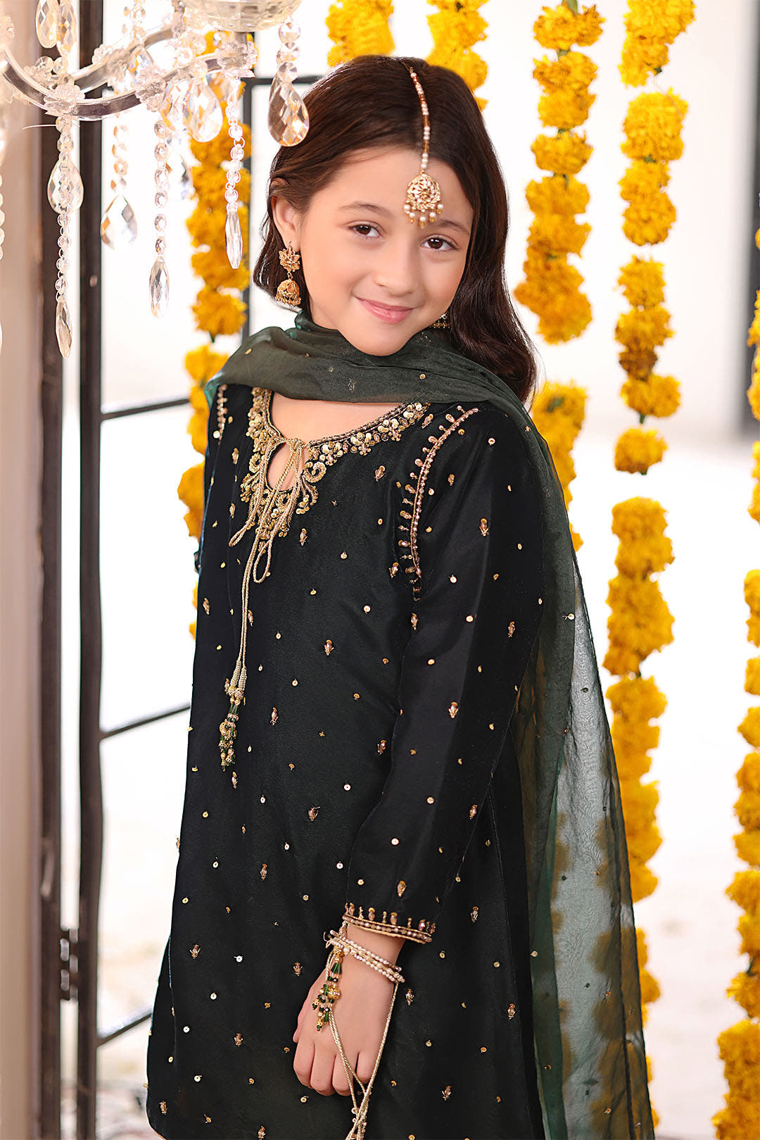SANA'S red embroidered velvet gharara suit Pakistan occasion wear