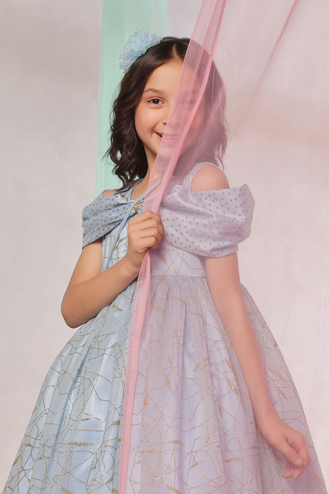 Bow Shoulder Fancy Frock | Eid Edit | F2353