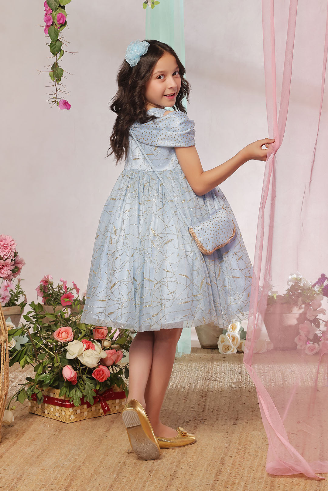 Bow Shoulder Fancy Frock | Eid Edit | F2353