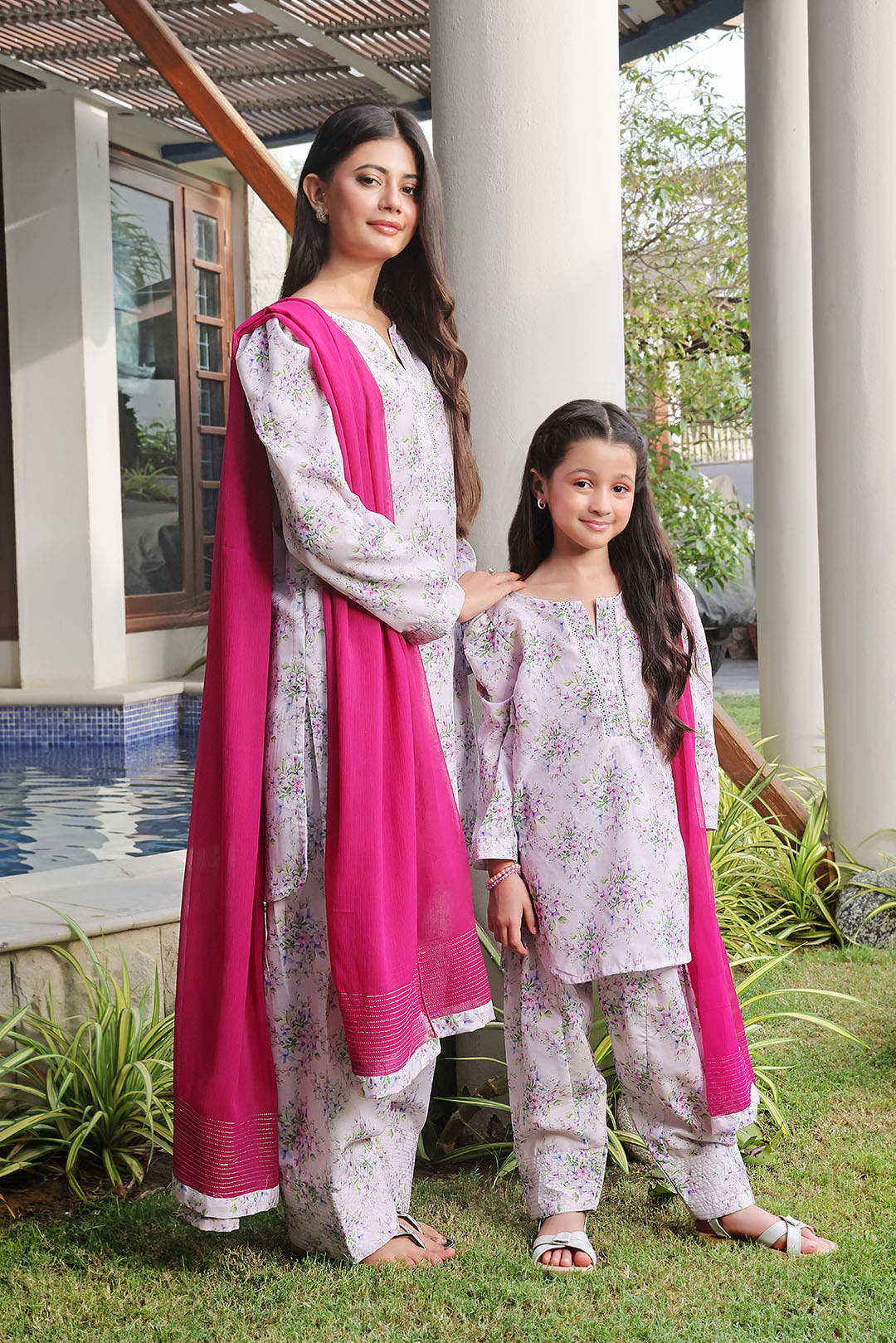 SANA'S printed cotton suit Pakistan occasion wear