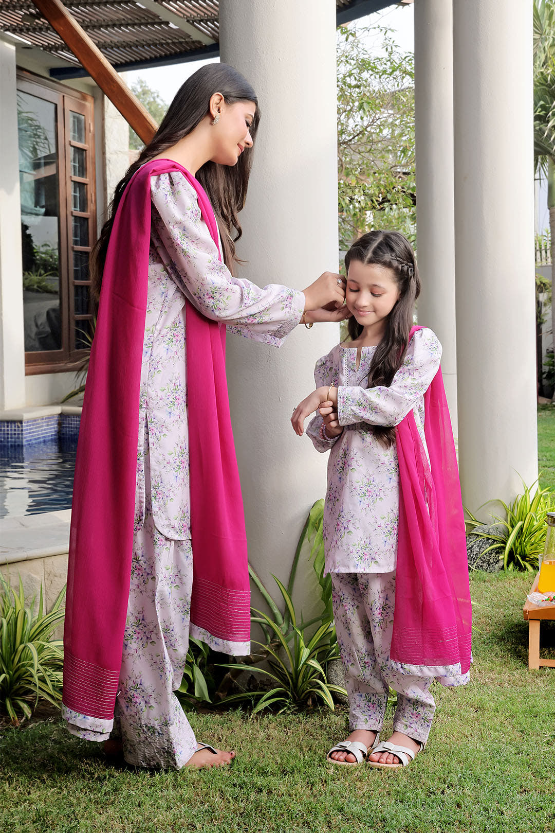 SANA'S printed cotton suit Pakistan occasion wear