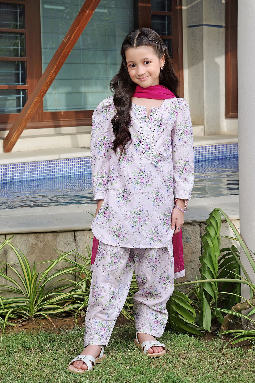 SANA'S printed cotton suit Pakistan occasion wear
