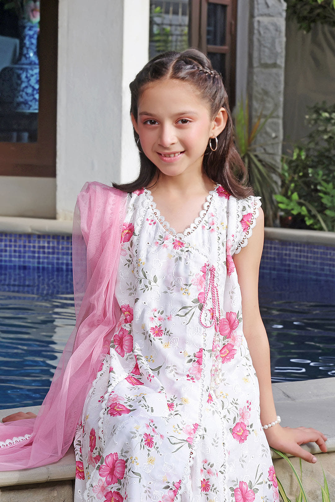 SANA'S printed cotton suit Pakistan occasion wear