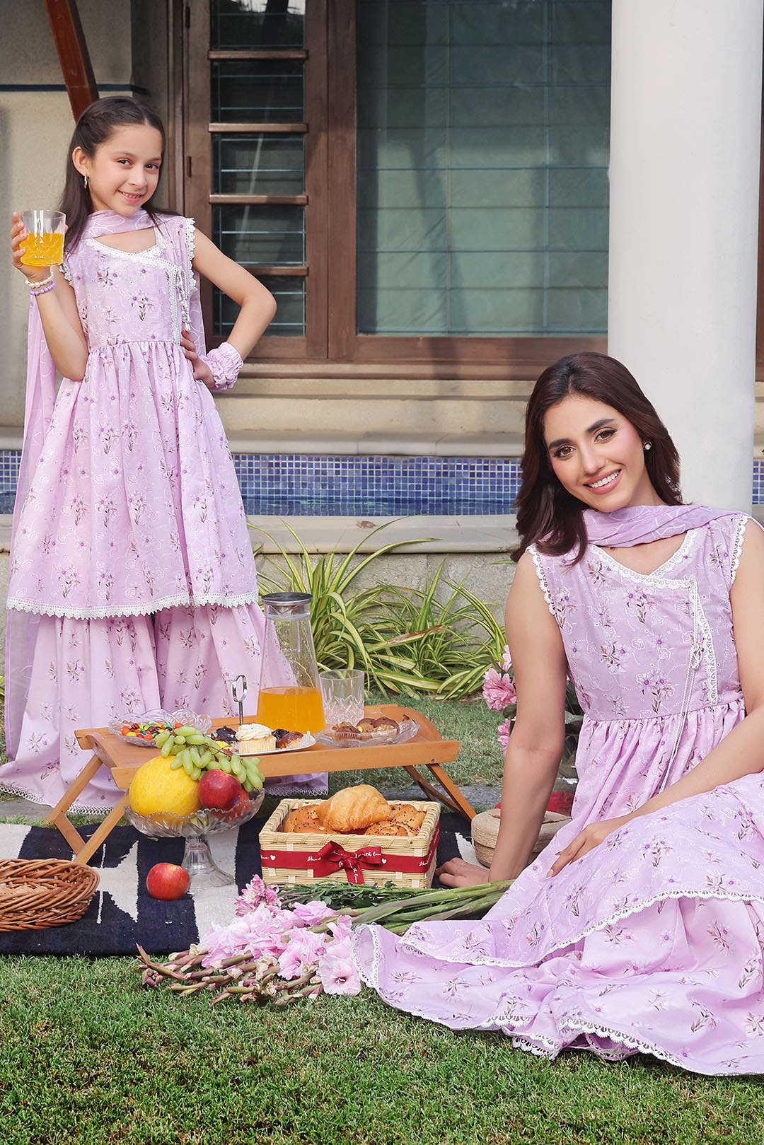 SANA'S printed lawn suit Pakistan occasion wear