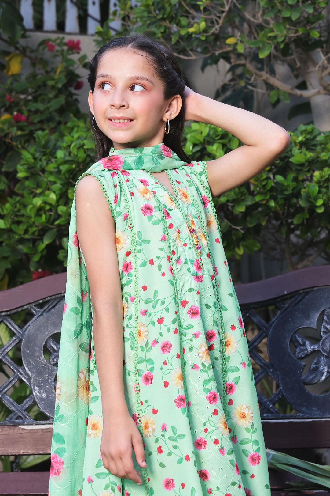 Floral Printed Lawn Chicken Kari 3pc Suit | S-Prints | S3265