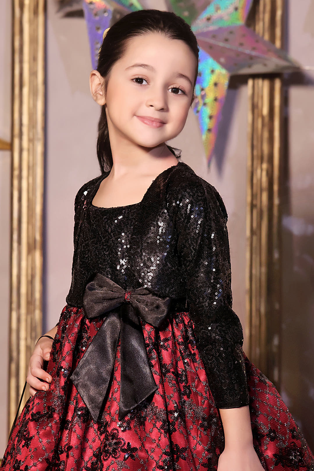 SANA'S net frock Pakistan Eid