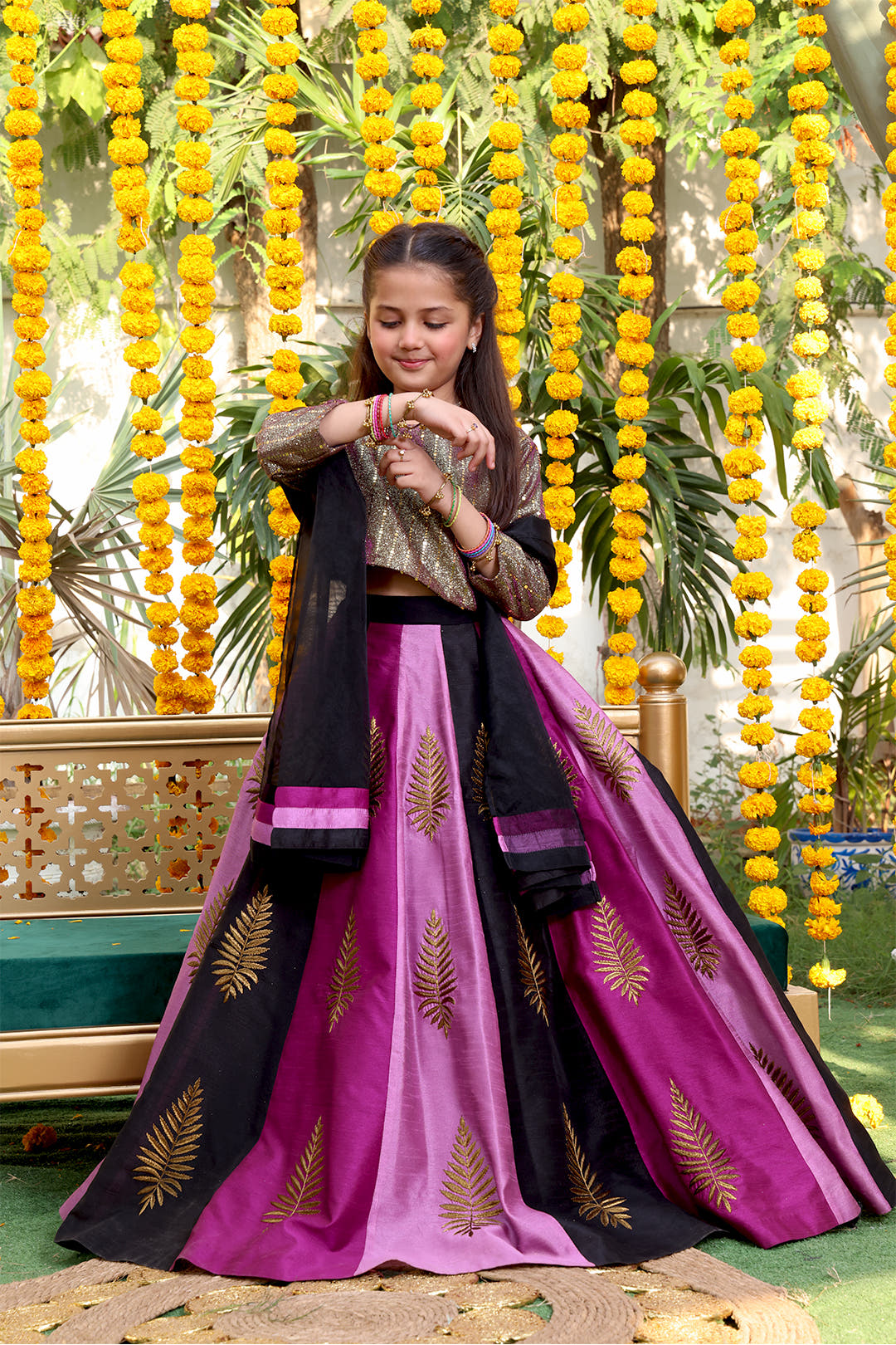 SANA'S raw silk lehenga Pakistan occasion wear