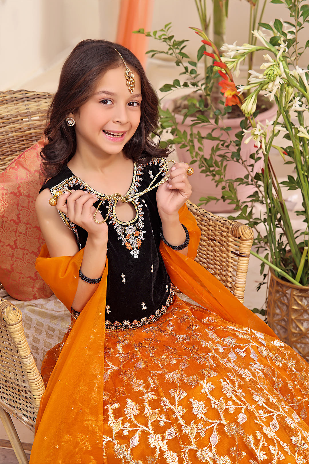 SANA'S velvet lehenga Pakistan occasion wear