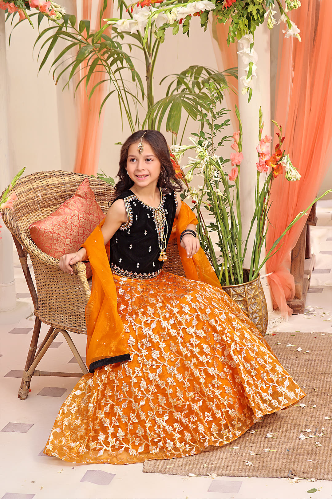 SANA'S velvet lehenga Pakistan occasion wear