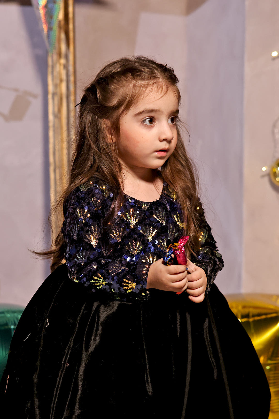 SANA'S velvet frock Pakistan Eid