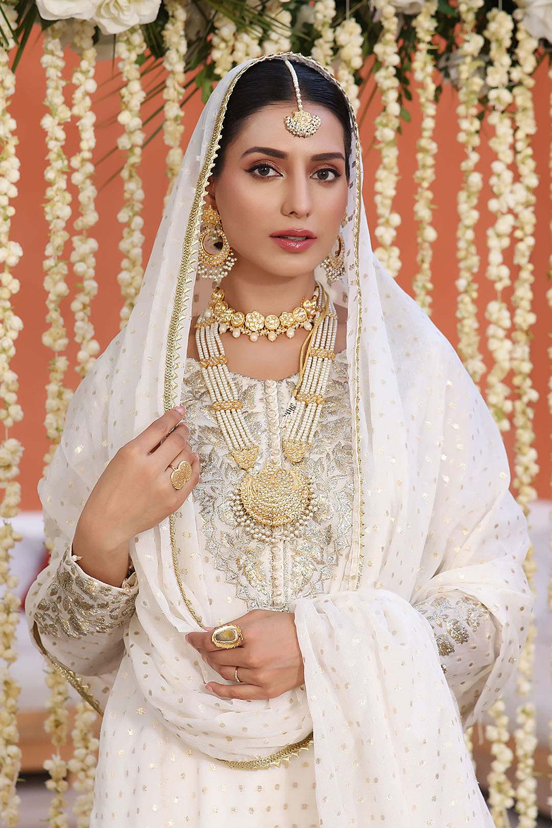 SANA'S red embroidered gharara suit Pakistan occasion wear